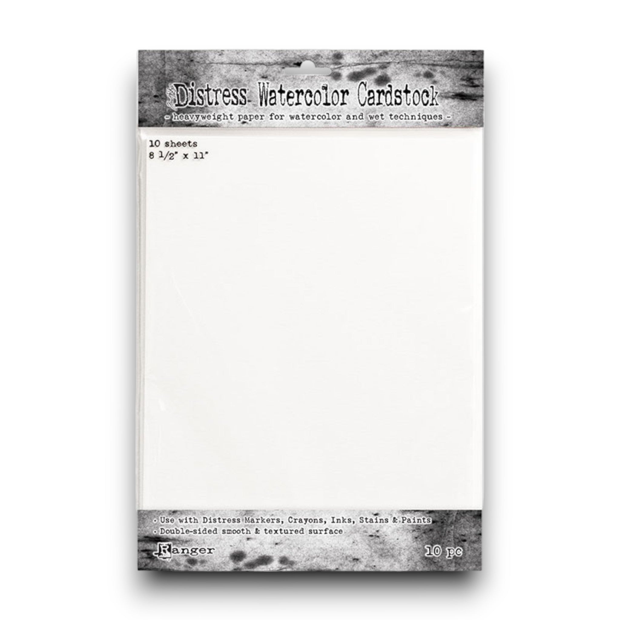 Ranger Ink - Tim Holtz - Distress Watercolor Cardstock - 8.5 x 11 - 10 Pack